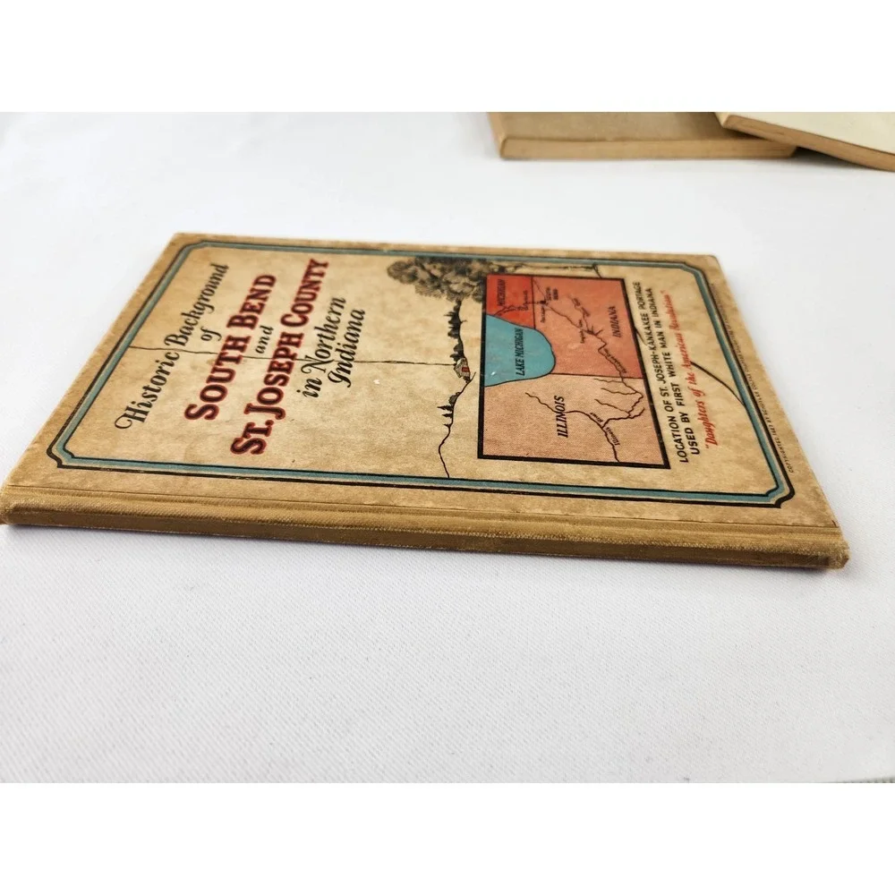 Historical South Bend St Joseph County Indiana Books Detzler Signed Vtg Ancestry